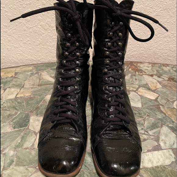 Vintage patent leather booties - Picture 5 of 10